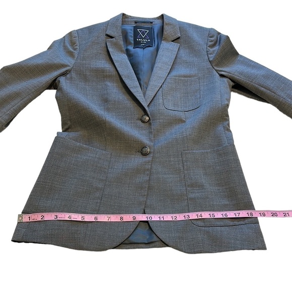 Talula Exeter Gray Wool School Boy Blazer - Size 6 - Picture 11 of 16
